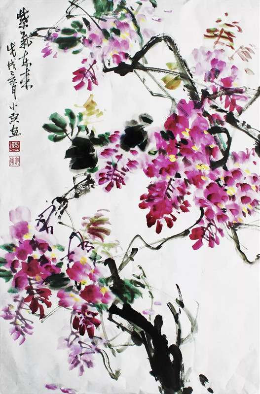 進(jìn)貿(mào)通周末|著名國(guó)畫大師蒞臨進(jìn)貿(mào)通贈(zèng)《映日荷花》《紫氣東來(lái)》